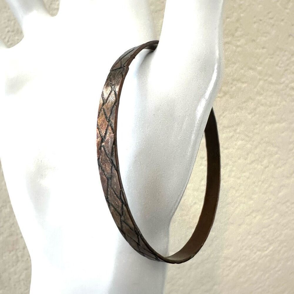 Copper bangle bracelet - Picture 3 of 8